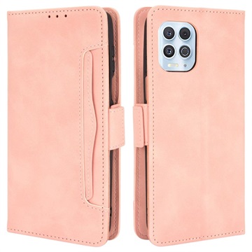 Motorola Moto G100/Edge S Pung Cover med Kortholder - Pink