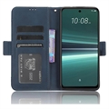 HTC U23/U23 Pro Pung Cover med Kortholder - Blå