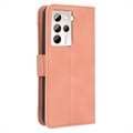 HTC U23/U23 Pro Pung Cover med Kortholder - Pink