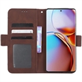 Motorola Edge 40 Pro/Edge+ (2023) Pung Cover med Kortholder - Brun