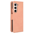 Samsung Galaxy Z Fold5 Pung Cover med Kortholder - Pink