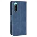 Sony Xperia 10 V Pung Cover med Kortholder - Blå