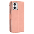 Motorola Moto G73 Pung Cover med Kortholder - Pink