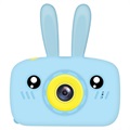 Cartoon HD Kamera til Børn med 3 Spil - 12MP - Kanin / Blå