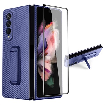 Samsung Galaxy Z Fold3 5G Cover med Front Skærmbeskytter - Blå