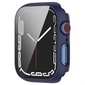 Apple Watch Series 9/8/7 Cover med Skærmbeskyttelse Hærdet Glas - 41mm - Blå