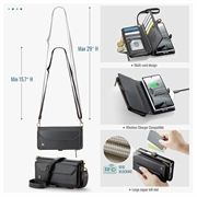 Samsung Galaxy Z Fold8 Ultra CaseMe C36 RFID Taske / Etui m. Pung - Sort