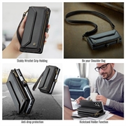 Samsung Galaxy Z Fold8 Ultra CaseMe C36 RFID Taske / Etui m. Pung - Sort