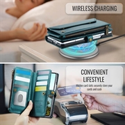 Samsung Galaxy Z Fold8 Ultra CaseMe C36 RFID Taske / Etui m. Pung - Grøn
