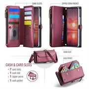 Samsung Galaxy Z Fold8 Ultra CaseMe C36 RFID Taske / Etui m. Pung - Rød