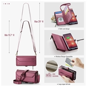 Samsung Galaxy Z Fold8 Ultra CaseMe C36 RFID Taske / Etui m. Pung - Rød