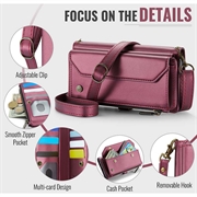 Samsung Galaxy Z Fold8 Ultra CaseMe C36 RFID Taske / Etui m. Pung - Rød