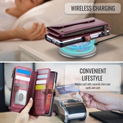 Samsung Galaxy Z Fold8 Ultra CaseMe C36 RFID Taske / Etui m. Pung - Rød