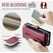 Samsung Galaxy Z Fold8 Ultra CaseMe C36 RFID Taske / Etui m. Pung - Rød