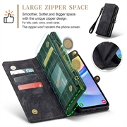 Samsung Galaxy A16 5G Caseme 008 2-i-1 Multifunktionel Pung - Sort