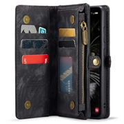 Samsung Galaxy A35 Caseme 008 2-i-1 Multifunktionel Pung - Sort