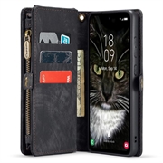 Samsung Galaxy A35 Caseme 008 2-i-1 Multifunktionel Pung - Sort