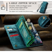 Samsung Galaxy S23 Ultra 5G Caseme 008 2-i-1 Multifunktionel Pung - Blå