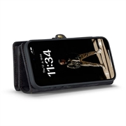 iPhone 16 Plus Caseme 008 2-i-1 Multifunktionel Pung - Sort