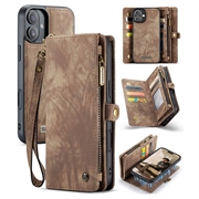 iPhone 16 Plus Caseme 008 2-i-1 Multifunktionel Pung - Brun