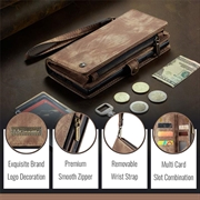 iPhone 16 Plus Caseme 008 2-i-1 Multifunktionel Pung - Brun