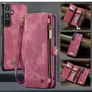 Samsung Galaxy A16 5G Caseme 008 2-i-1 Multifunktionel Pung - Rød