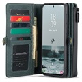 Caseme 2-i-1 Multifunktionel Samsung Galaxy S21 FE 5G Pung Taske - Grøn