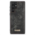 Caseme 2-i-1 Multifunktionel Samsung Galaxy S22 Ultra 5G Pung - Sort