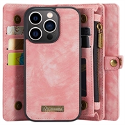 iPhone 15 Pro Max Caseme 2-i-1 Multifunktionel Pung - Pink