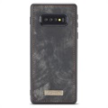 Caseme 2-i-1 Multifunktionel Samsung Galaxy S10 Pung Taske - Sort