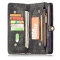 Caseme 2-i-1 Multifunktionel Samsung Galaxy S10 Pung Taske - Sort