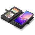 Caseme 2-i-1 Multifunktionel Samsung Galaxy S10 Pung Taske - Sort