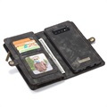 Caseme 2-i-1 Multifunktionel Samsung Galaxy S10 Pung Taske - Sort
