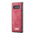 Caseme 2-i-1 Multifunktionel Samsung Galaxy S10+ Pung - Rød