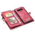 Caseme 2-i-1 Multifunktionel Samsung Galaxy S10 Pung Taske - Rød