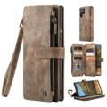Caseme C30 Multifunktionel Samsung Galaxy S22 Ultra 5G Pung - Brun