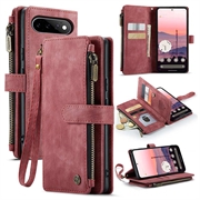 Google Pixel 11/11 Pro Caseme C30 Multifunktionel Pung - Rød