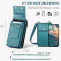 Caseme ME50 Universal Crossbody-taske m. RFID-beskyttelse - 4"-7.3" - Blå