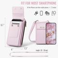 Caseme ME50 Universal Crossbody-taske m. RFID-beskyttelse - 4"-7.3" - Pink