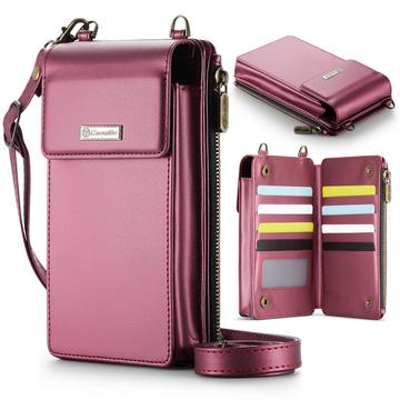 Caseme ME50 Universal Crossbody-taske m. RFID-beskyttelse - 4"-7.3" - Rød