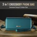 Caseme Me30 3-i-1 Crossbody Telefontaske - 4"-7.5" - Grøn