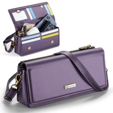 Caseme Me30 3-i-1 Crossbody Telefontaske - 4"-7.5" - Lilla