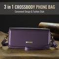 Caseme Me30 3-i-1 Crossbody Telefontaske - 4"-7.5" - Lilla