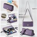 Caseme Me30 3-i-1 Crossbody Telefontaske - 4"-7.5" - Lilla