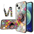 Ternet Mønster iPhone 14 Hybrid Cover - Farverig Mandala