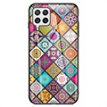 Checkered Pattern Samsung Galaxy A22 4G Hybrid Cover - Farverig Mandala