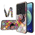 Checkered Pattern Xiaomi 12S Ultra Hybrid Cover - Farverig Mandala