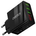 Choetech C0027 3 x USB Oplader 15W - Sort