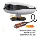 Cigarettænder 12V bilvarmer 120W hurtig opvarmning varmer defroster 360-graders justerbar defogger