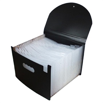 Klassificeret A4 Teleskopisk Fil Arrangør - 24 Lommer